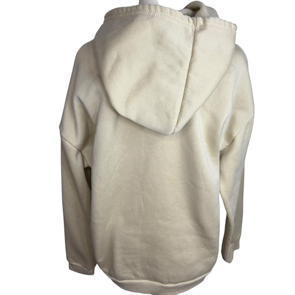 Chicago USA Oversized Hoodie Womens XL Cream Beige Graphic Pullover - Picture 5 of 5
